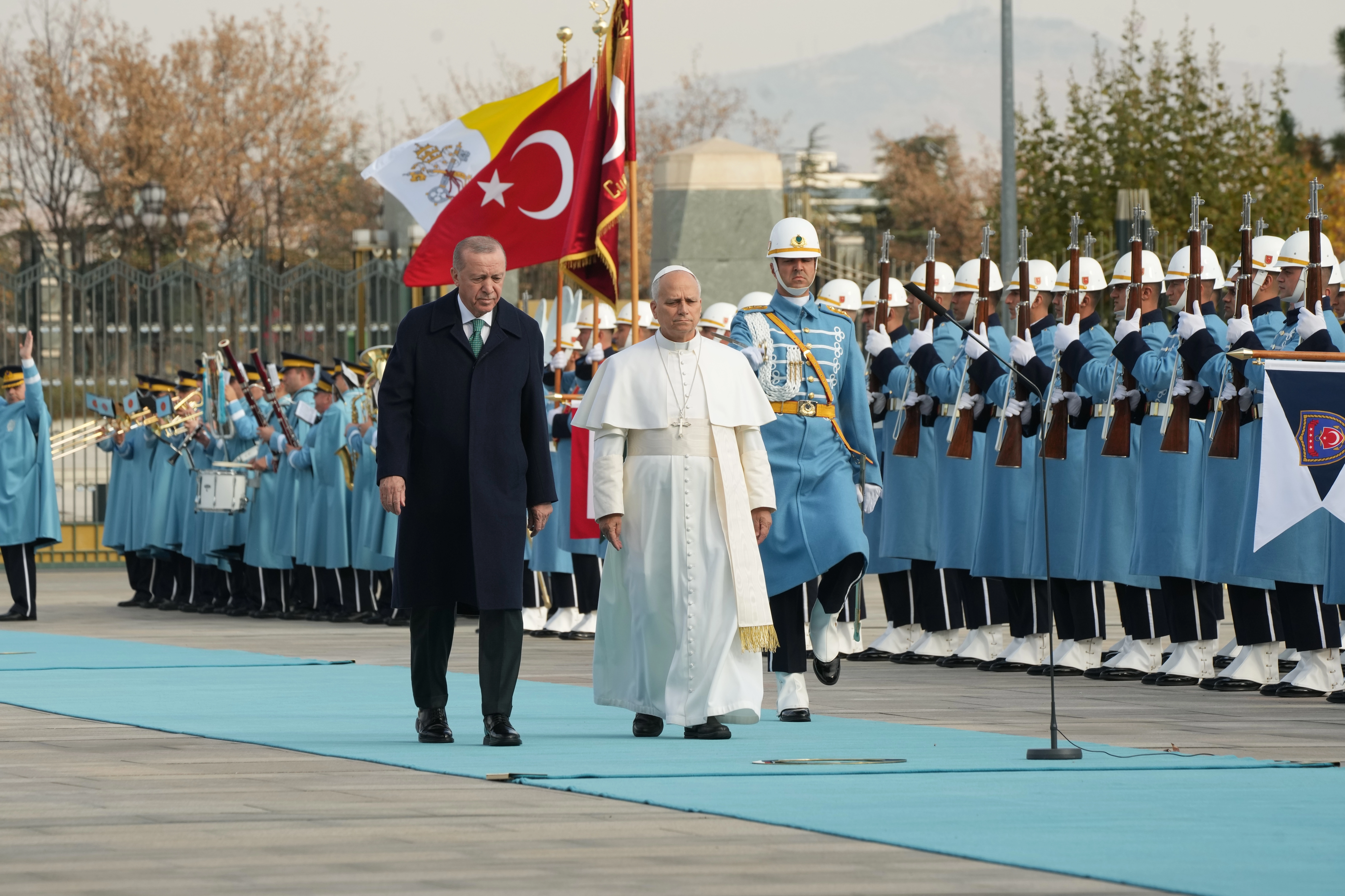 Recep Tayyip Erdogan dhe Papa Leoni, Ankara, 27 nëntor 2025