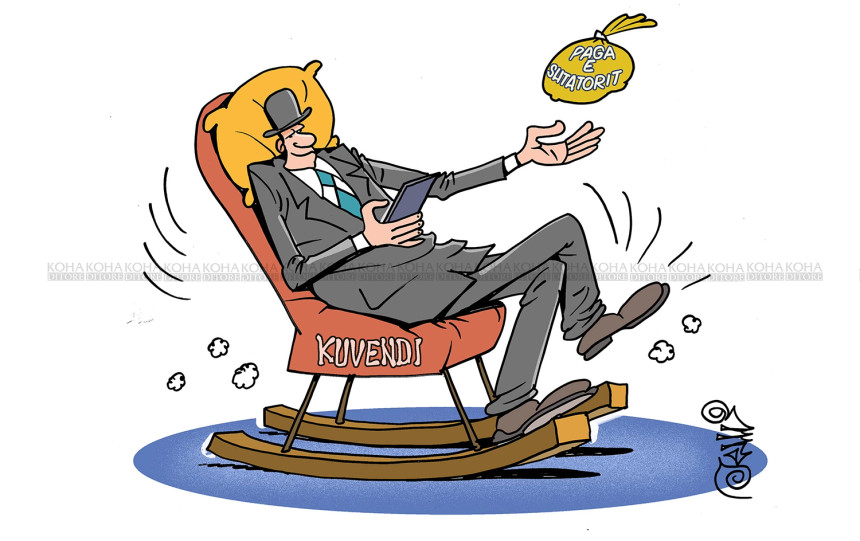 Karikatura e ditës - Paga e pa merituar  e shtatorit