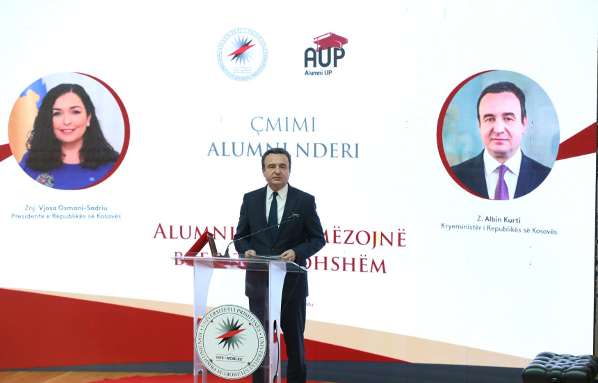 Universiteti i Prishtinës ndan çmimin “Alumni i Nderit” për Osmanin e Kurtin