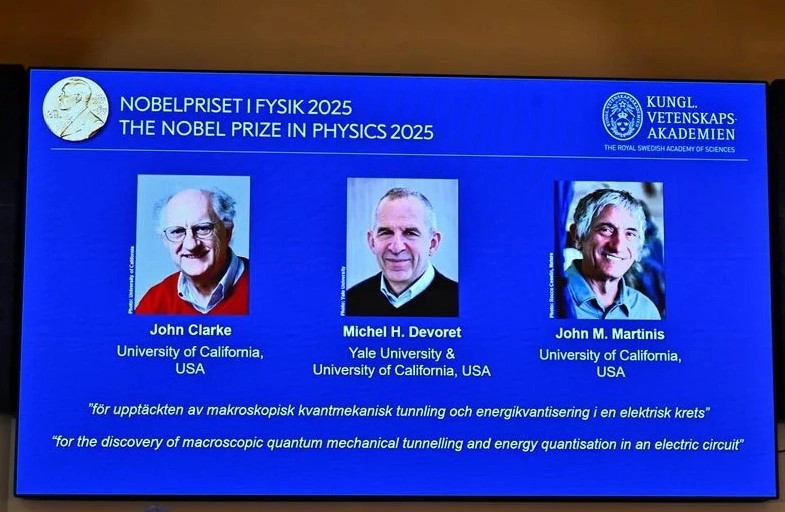 Çmimi Nobel në Fizikë shkon për tre shkencëtarët e mekanikës kuantike