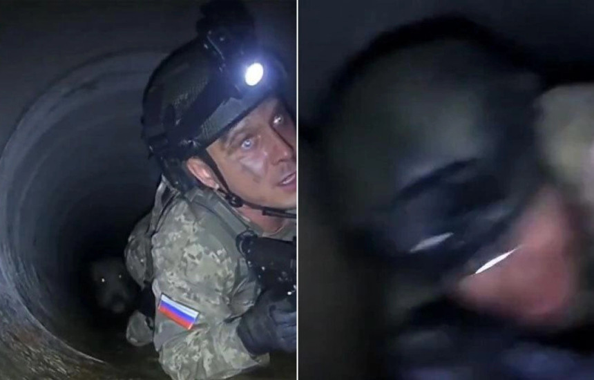 Ushtari rus trembet nga derri, pamjet bëhen virale