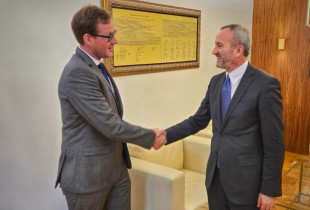 Kryetari i Gjykatës Kushtetuese të Kosovës në takim me të ngarkuarin me punë të Gjermanisë në Kosovë, Christian Boettcher