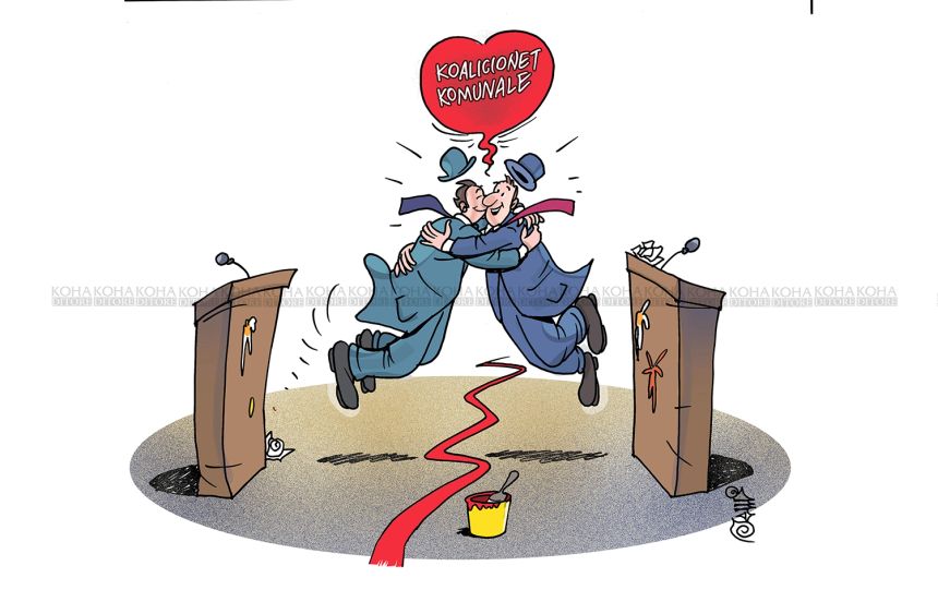 Karikatura e ditës - Koalicionet komunale