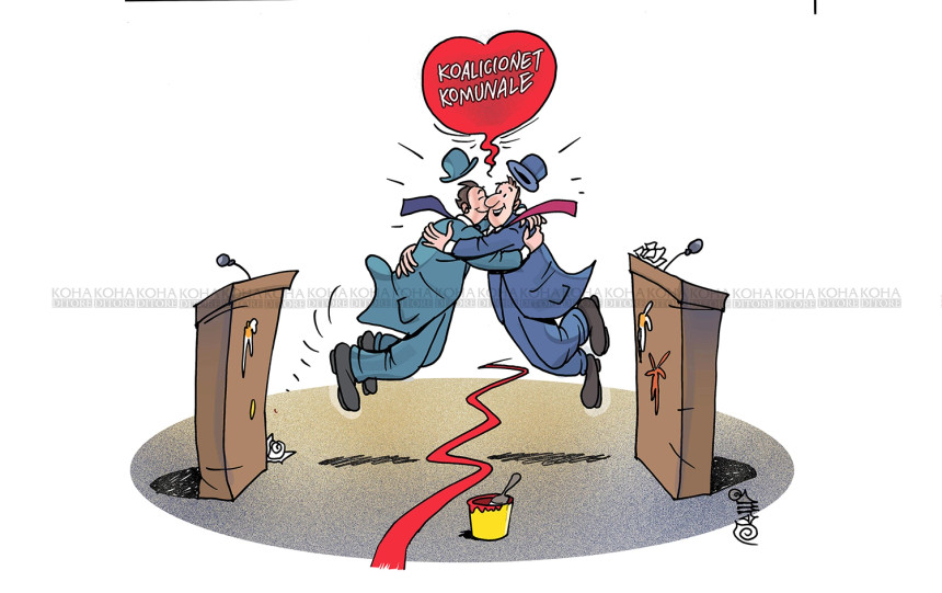 Karikatura e ditës - Koalicionet komunale