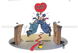 Karikatura e ditës - Koalicionet komunale