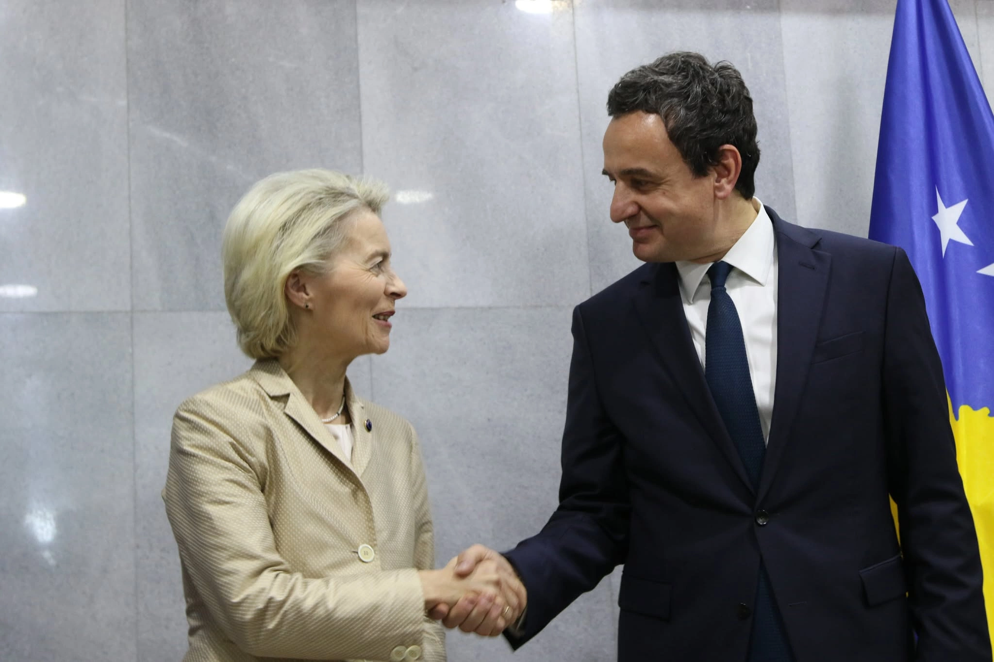 Presidentja e Komisionit Evropian, Ursula von der Leyen dhe kryeministri Albin Kurti