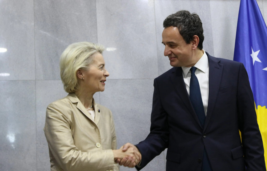 Presidentja e Komisionit Evropian, Ursula von der Leyen dhe kryeministri Albin Kurti
