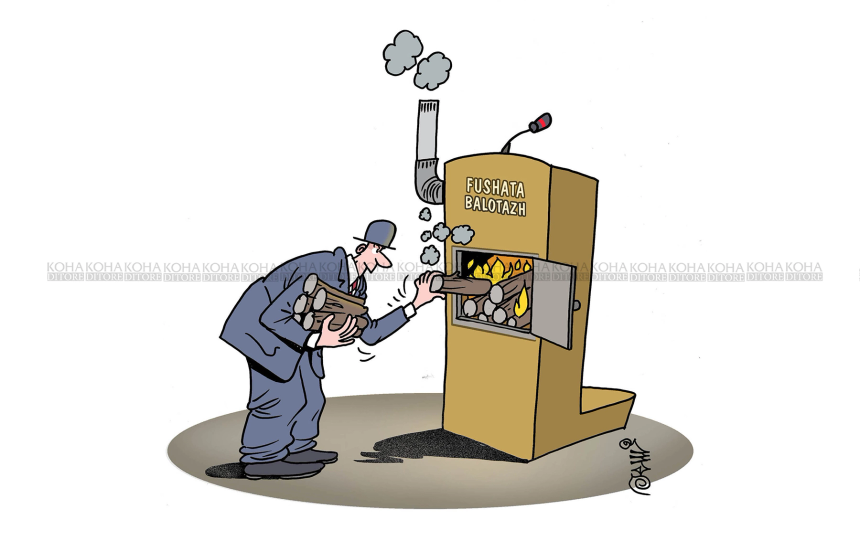 Karikatura e ditës - Fushata për balotazh