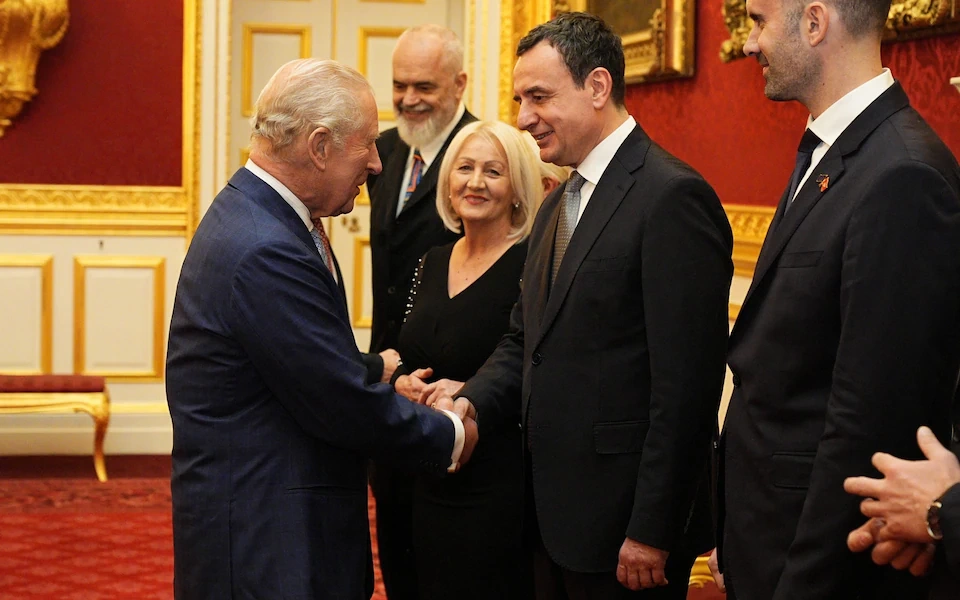 Albin Kurti u prit nga Mbreti Charles III të martën në mbrëmje në Pallatin St James