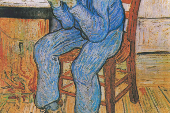 “Plaku në pikëllim”, Vincent van Gogh, 1890, vaj në pëlhurë, 80 me 64 centimetra