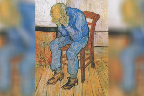 “Plaku në pikëllim”, Vincent van Gogh, 1890, vaj në pëlhurë, 80 me 64 centimetra