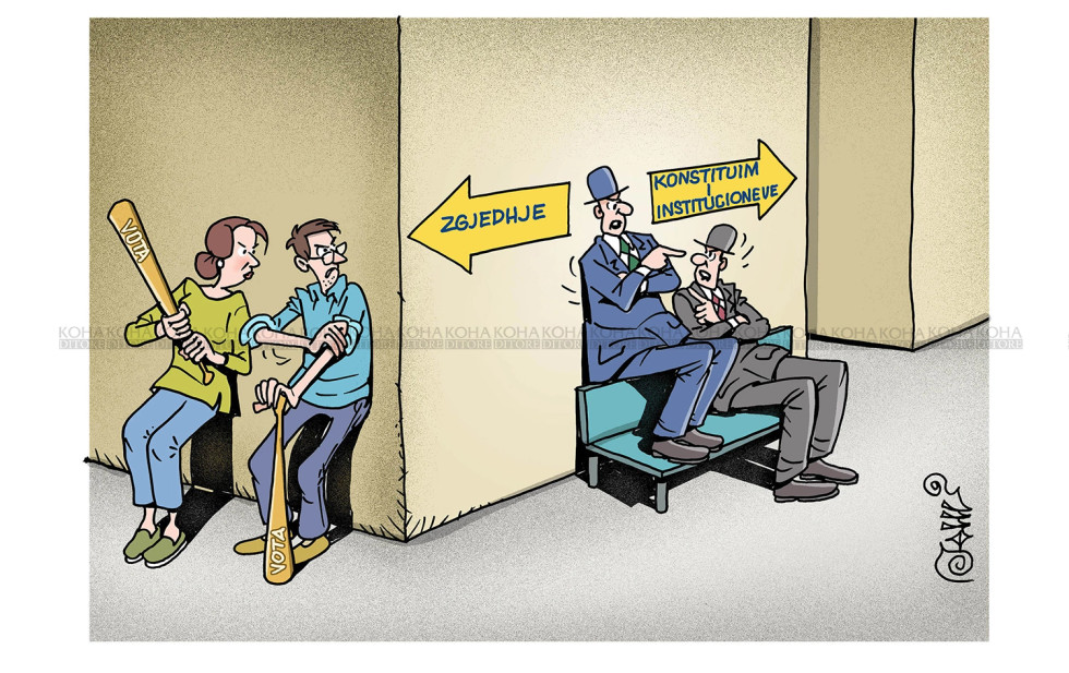 Karikatura e ditës - Opsioni i zgjedhjeve të reja