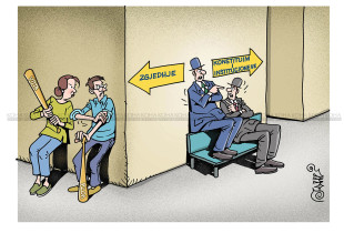 Karikatura e ditës - Opsioni i zgjedhjeve të reja