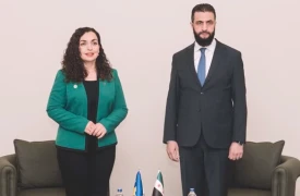 Vjosa Osmani dhe  Al Sharaa