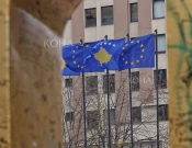 Flamujt - Kosova dhe BE - flamur BE - BE Kosova - EU Kosova