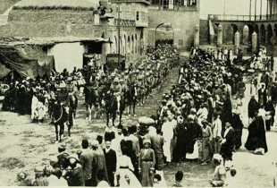 Trupat britanikë duke hyrë në Bagdad