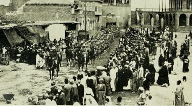 Trupat britanikë duke hyrë në Bagdad