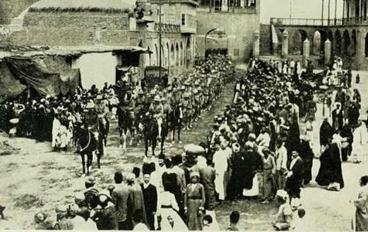 Trupat britanikë duke hyrë në Bagdad