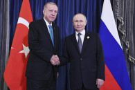 Recep Tayip Erdogan dhe Vladimir Putin në Kinë