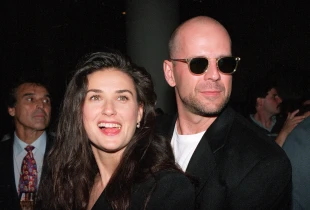 Demi Moore dhe Bruce Willis në muajin maj të vitit 1995