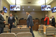 Albin Kurti - Faton Klinaku - Nuredin Selmani - seanca gjyqësore (Foto: Driton Paçarada)