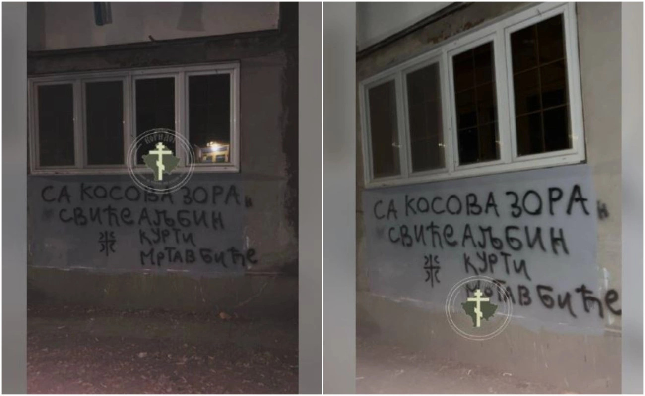 Grafite kërcënuese ndaj Kurtit në veri