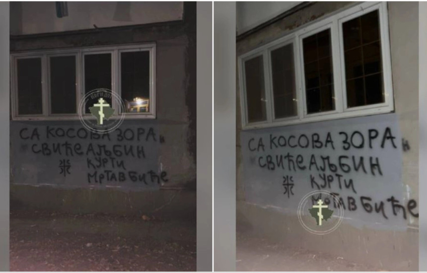 Grafite kërcënuese ndaj Kurtit në veri