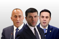 Liderët opozitarë, Memli Krasniqi, Lumir Abdixhiku dhe Ramush Haradinaj