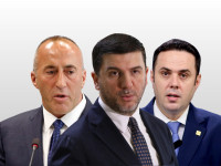 Liderët opozitarë, Memli Krasniqi, Lumir Abdixhiku dhe Ramush Haradinaj
