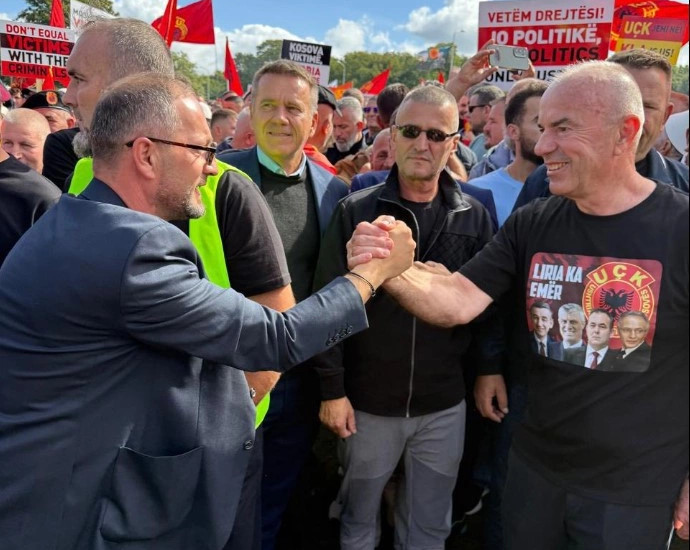 Petrit Hajdari - protesta në Hagë