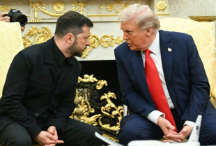 Presidenti ukrainas, Volodymyr Zelensky dhe presidenti amerikan, Donald Trump