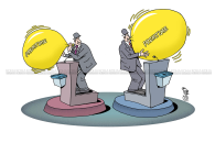 Karikatura e ditës - Premtimet parazgjedhore