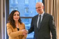 Vjosa Osmani dhe Boris Ruge