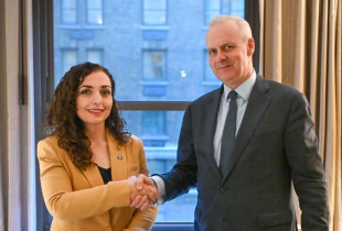 Vjosa Osmani dhe Boris Ruge