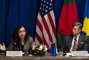 VJosa Osmani dhe Christopher Landau