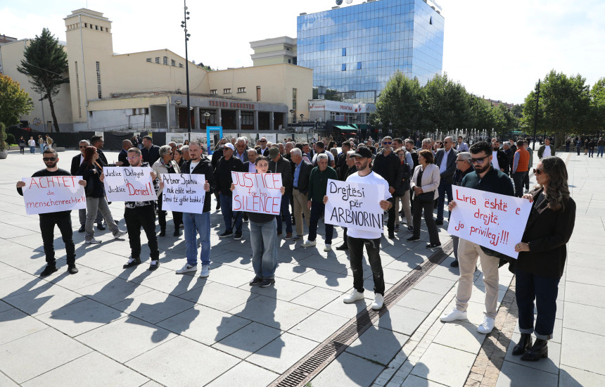 Protestë për lirimin e Arbnor Spahiu