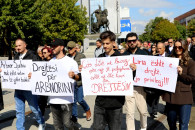 Protesta për lirim të Arbnor Spahiut