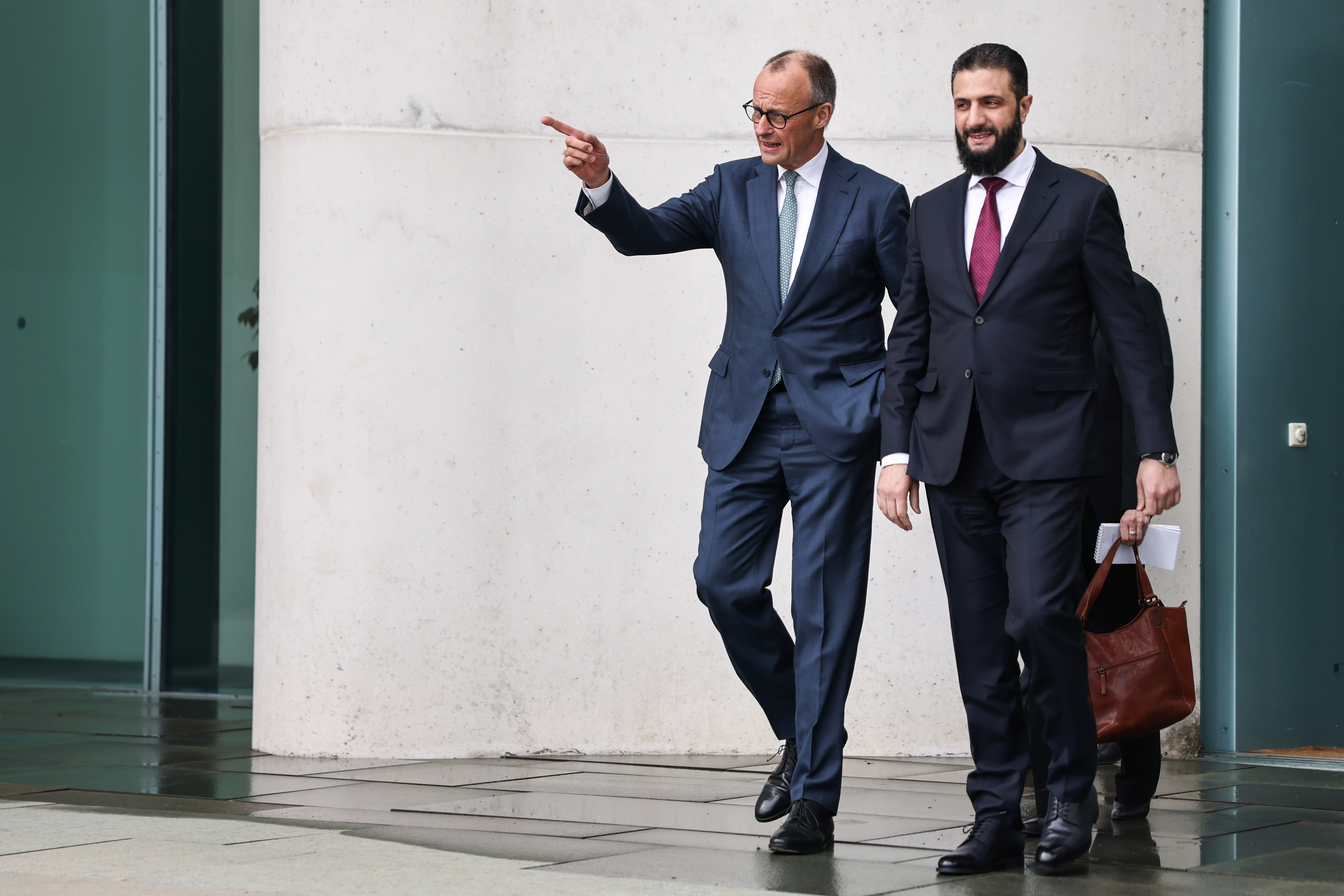 Friedrich Merz dhe Ahmad al-Sharaa, Berlin, 31 mars 2026