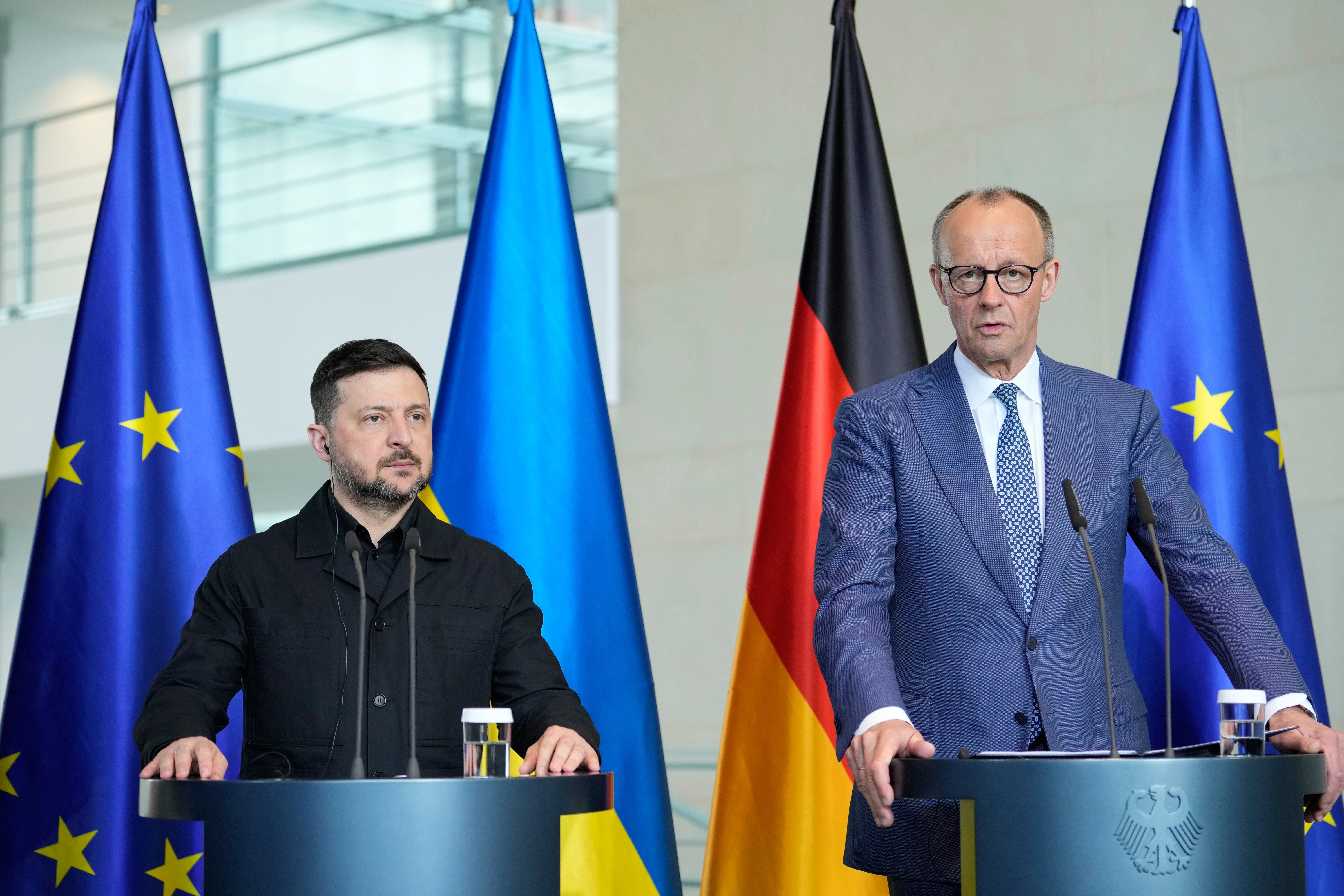 Volodymyr Zelensky dhe Friedrich Merz