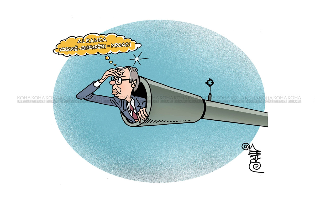 Karikatura e ditës - Serbia dhe aleanca Kosovë-Shqipëri-Kroaci