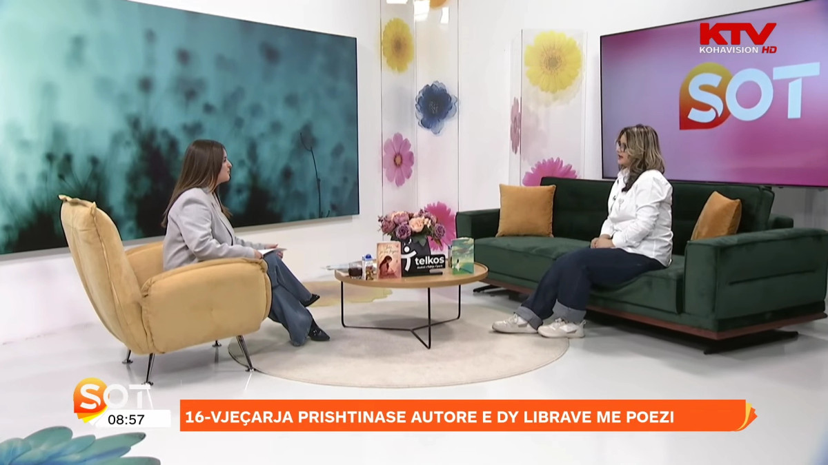 16 vjeçarja prishtinase autore e dy librave me poezi