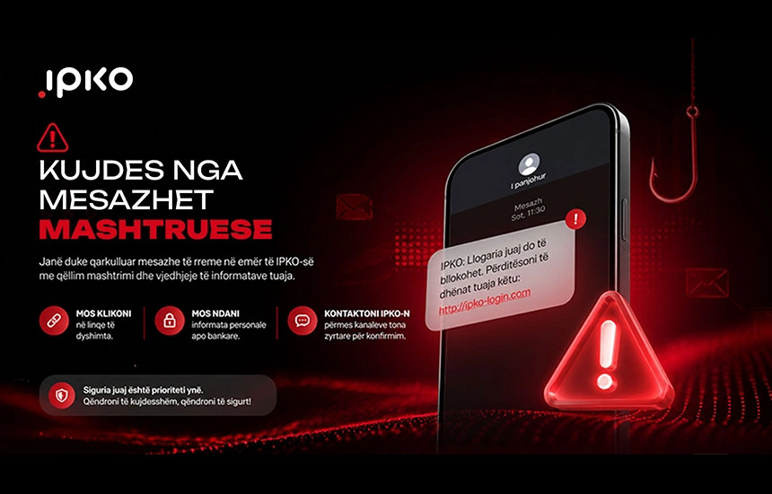 IPKO paralajmëron qytetarët për SMS mashtruese në emër të kompanisë