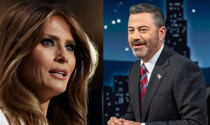 Melania Trump dhe Jimmy Kimmel