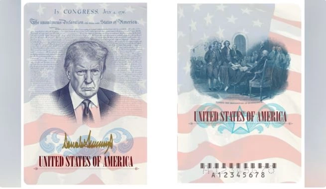 Donald Trump pasaporta