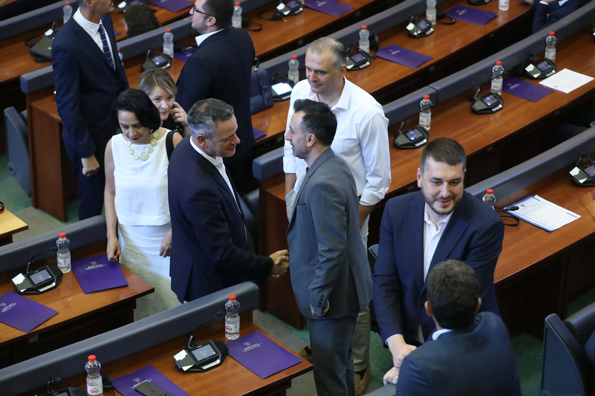 Fitore Pacolli en la continuación de la sesión constitutiva, 8 de agosto de 2026.