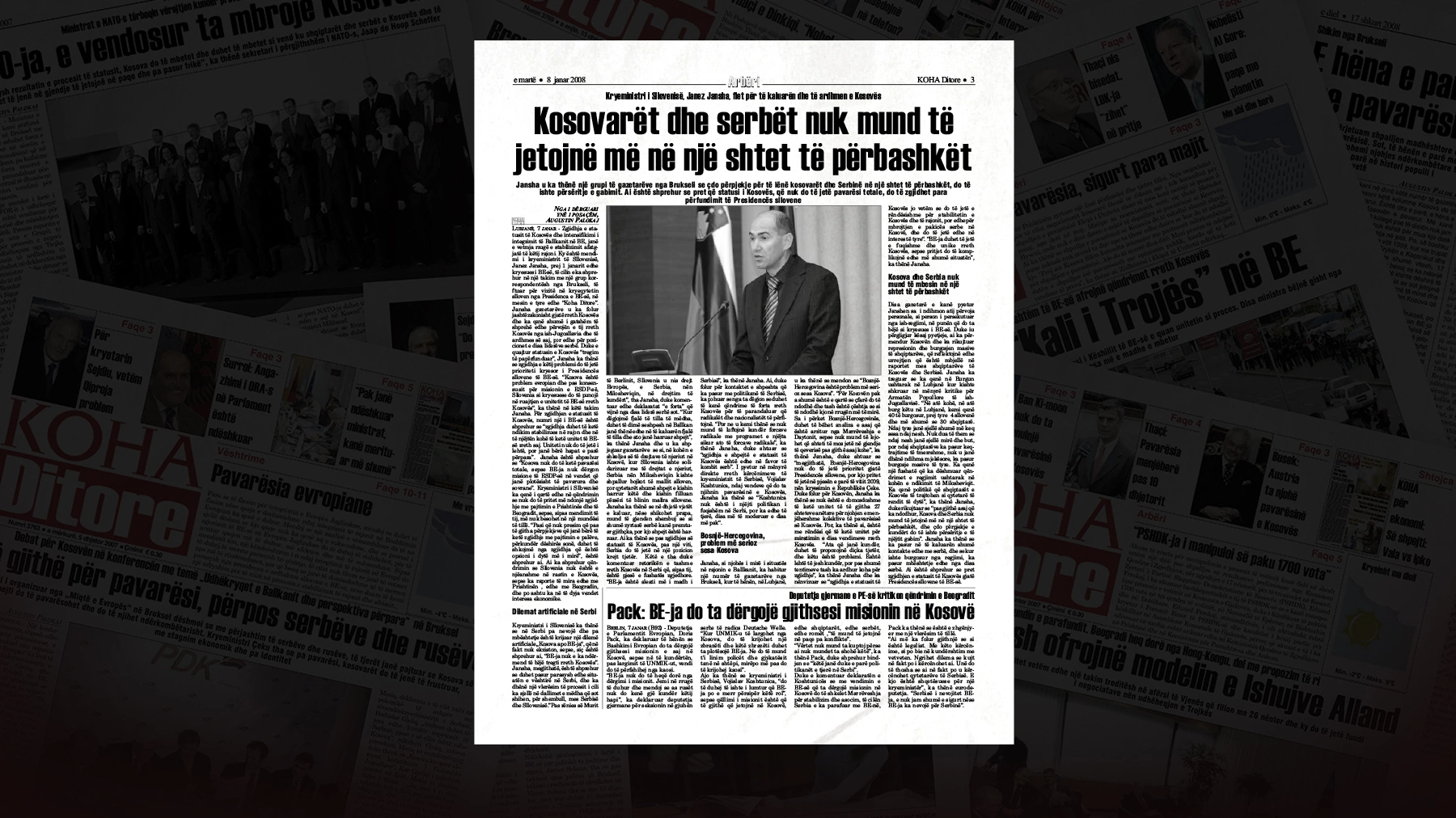 Kosovarët dhe serbët nuk mund të jetojnë më në një shtet të përbashkët