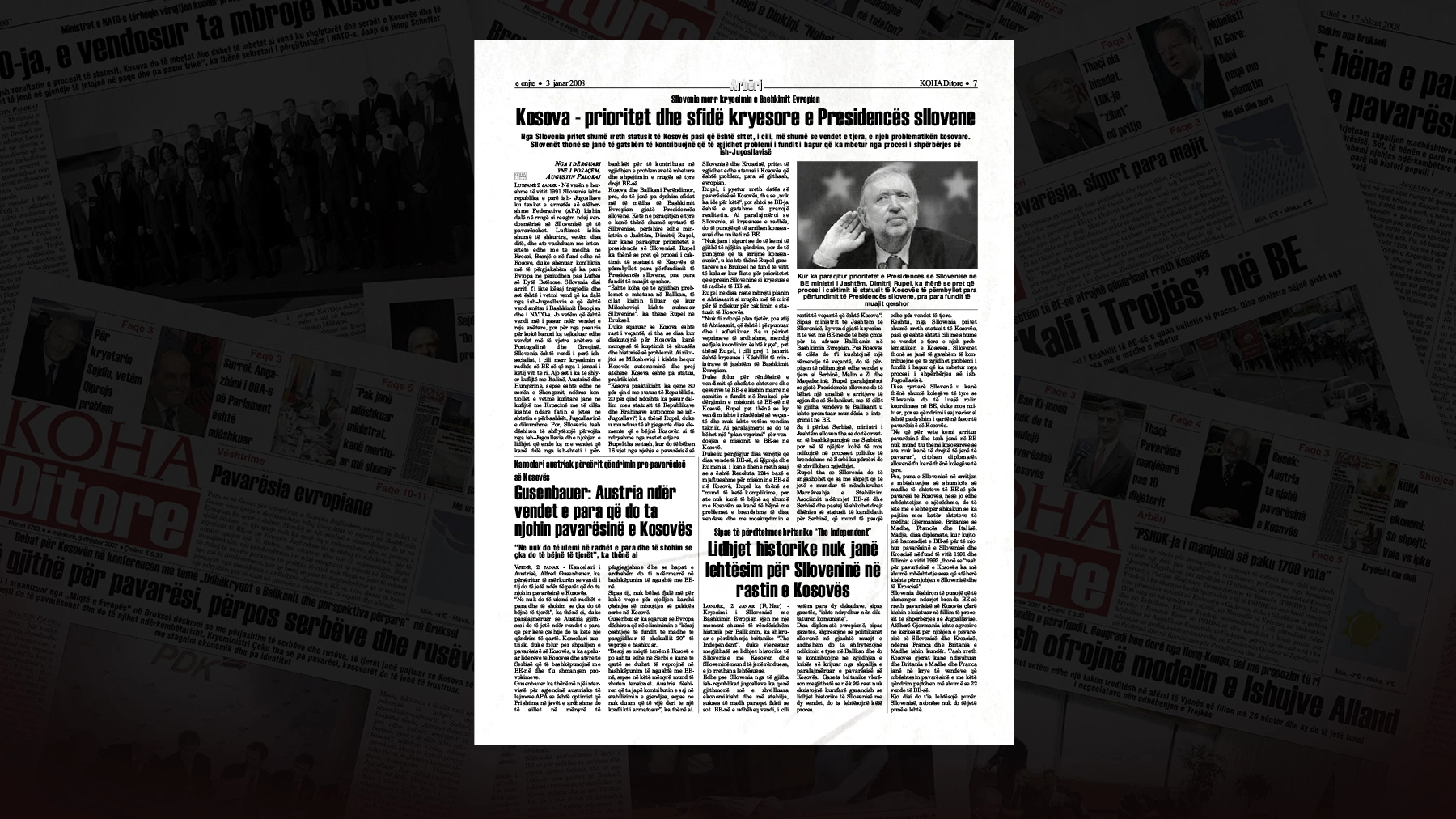 Kosova - prioritet dhe sfidë kryesore e Presidencës sllovene