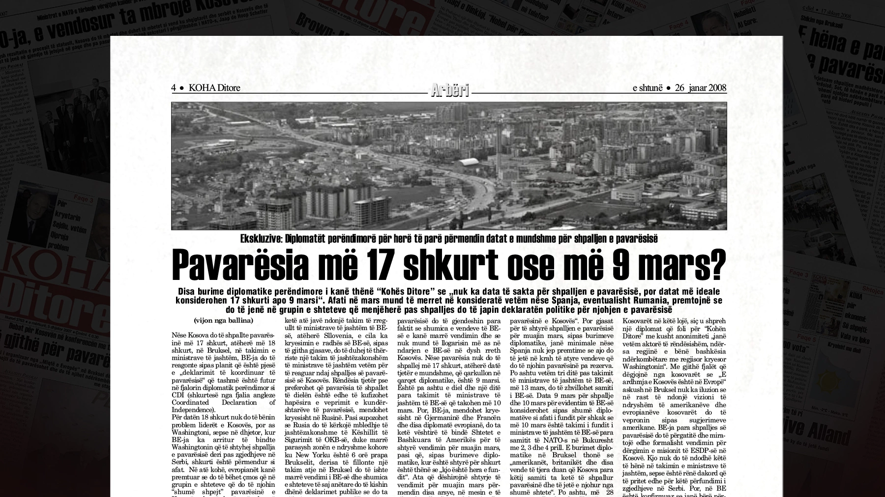 Pavarësia më 17 shkurt ose më 9 mars?