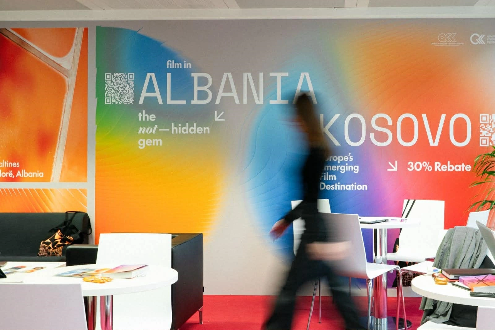 Shtandi i përbashkët i Kosovës dhe Shqipërisë në Tregun Evropian të Filmit në “Berlinale” (Foto: QKK)