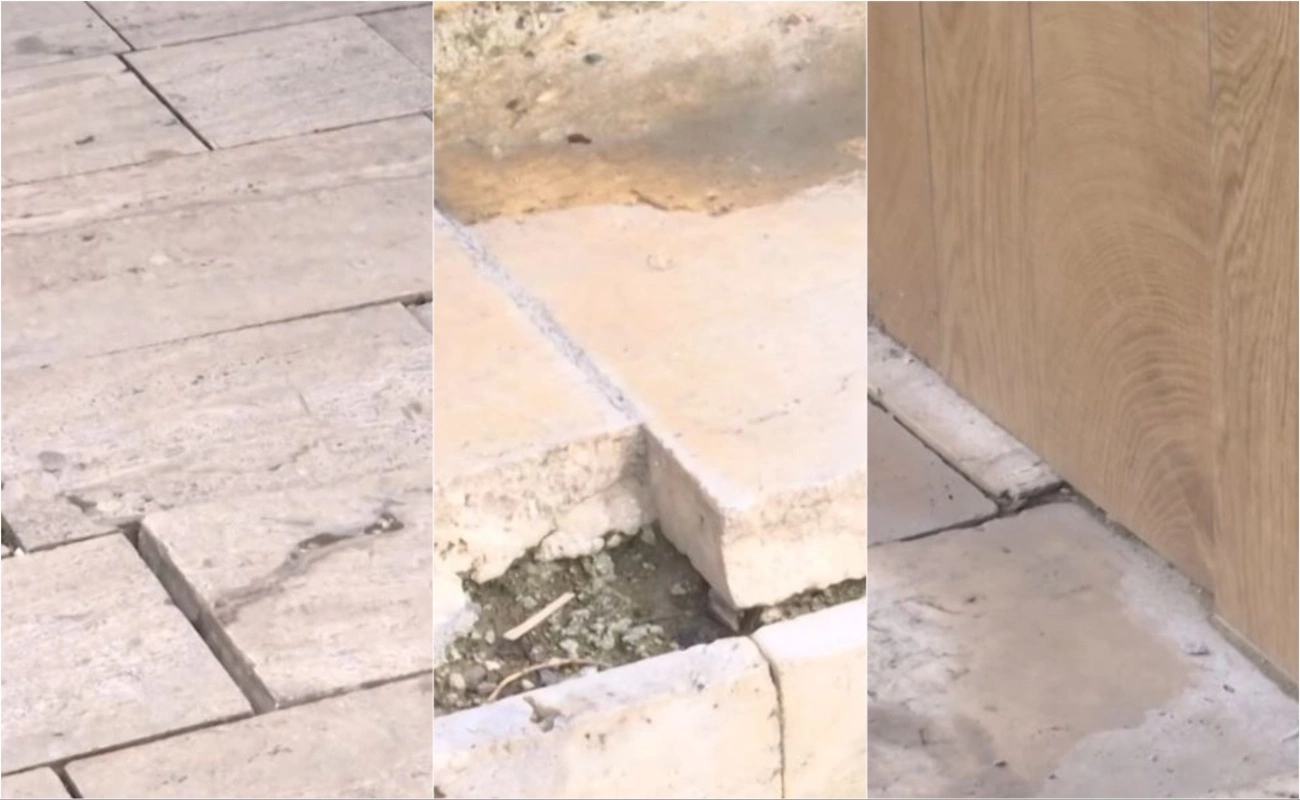 Tre vjet pas përurimit dëmtohet zona mbi parkingun në kampusin universitar